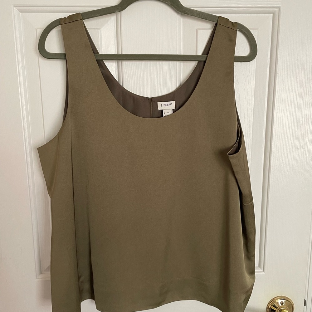 J.Crew XXL Olive Green tank